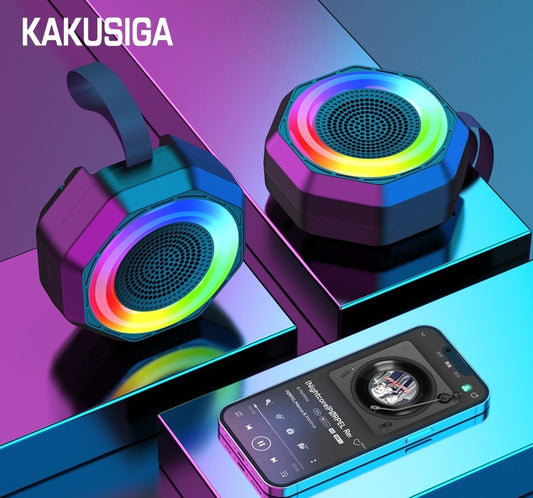 Colorful lights BT  Dual speaker - Small and light, easy to carry outdoors HD call, easy connection