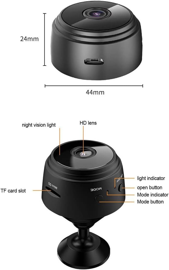 A9 Mini Camera WiFi 1080P HD IP Camera - Home Security Magnetic Wireless Mini Camcorder with IR Night Vision
