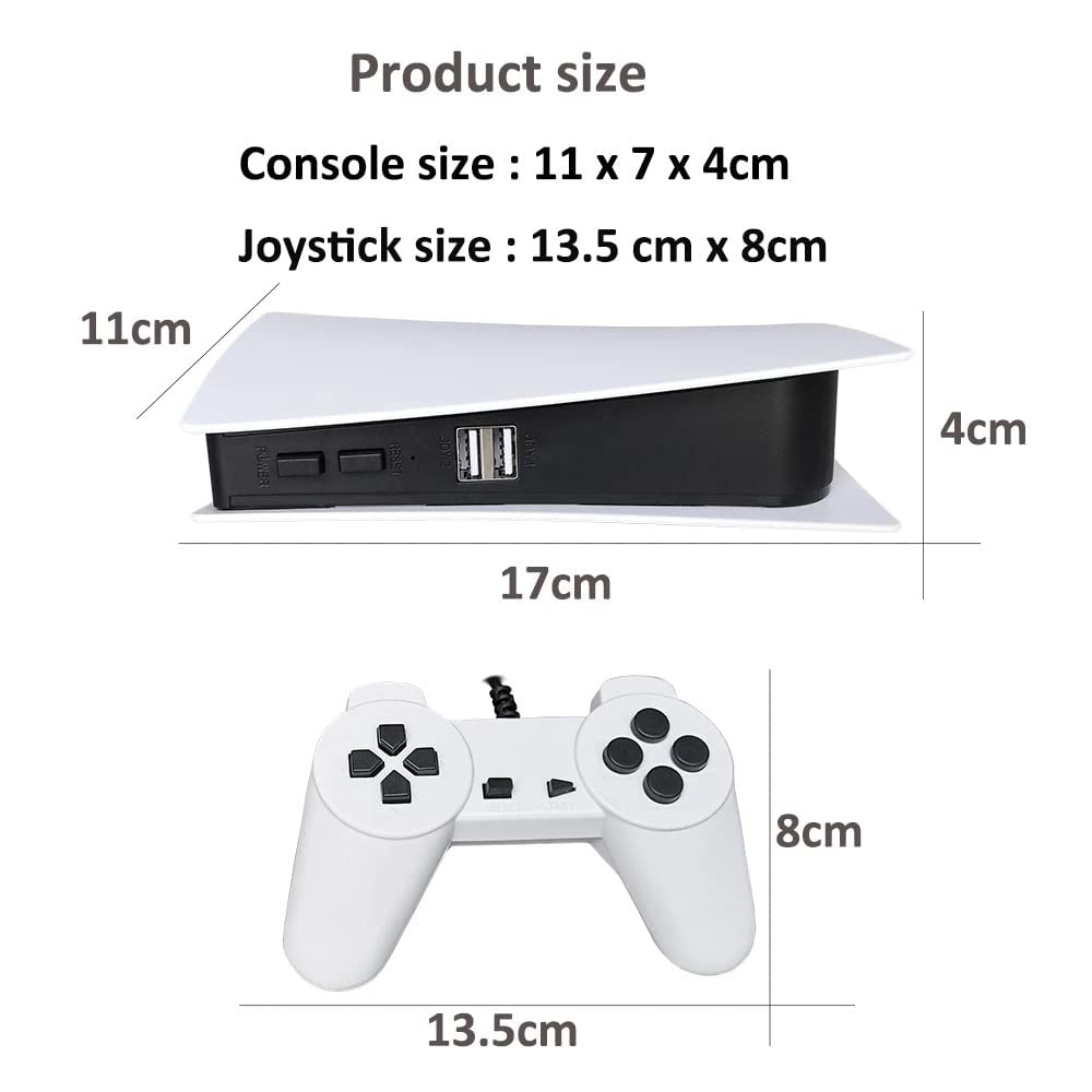 Game Station 5 USB Wired Video Game Console With 200 Classic Games 8 Bit GS5 TV Console Retro Handheld Game Player AV Output - White