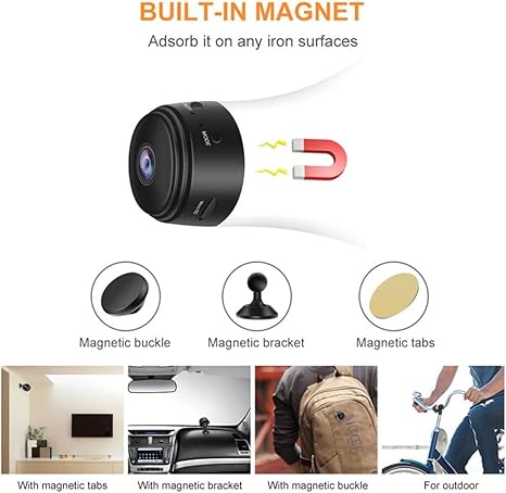 A9 Mini Camera WiFi 1080P HD IP Camera - Home Security Magnetic Wireless Mini Camcorder with IR Night Vision