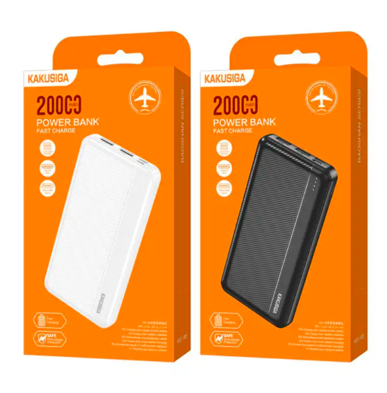 Kakusiga 20,000mAh Dual-Device Power Bank – High-Capacity Fast Charging for Laptops, Tablets &amp; Smartphones